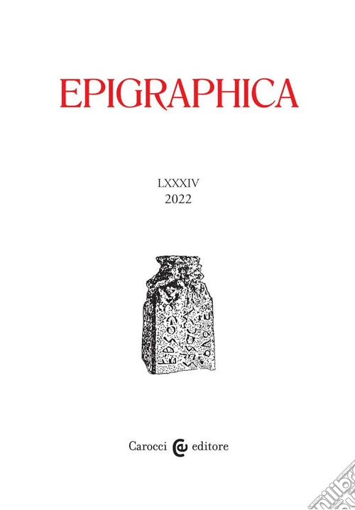 Epigraphica (2022). Vol. 1-2