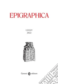 Epigraphica (2022). Vol. 1-2 libro