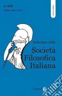 Bollettino della società filosofica italiana. Nuova serie (2023). Vol. 2 libro