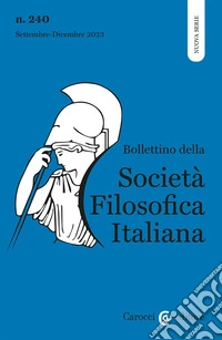 Bollettino della società filosofica italiana. Nuova serie (2023). Vol. 3 libro