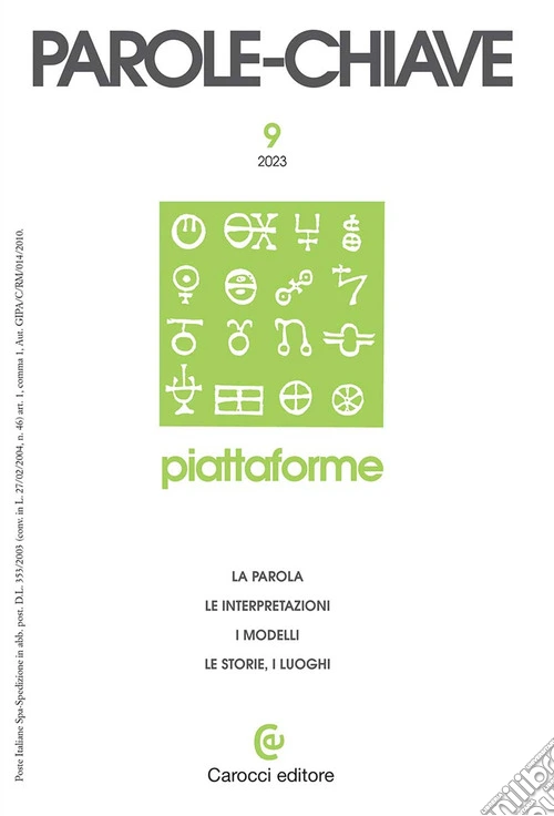 Parolechiave (2023). Vol. 1: Piattaforme