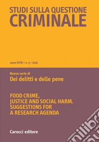 Studi sulla questione criminale (2023). Vol. 3 libro