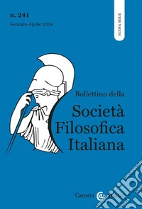 Bollettino della società filosofica italiana. Nuova serie (2024). Vol. 1 libro