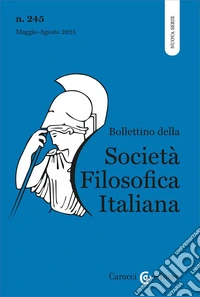 Bollettino società filosofica italiana. Nuova serie (2025). Vol. 2 libro