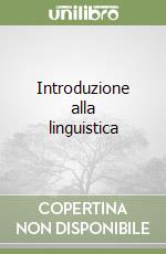 Introduzione alla linguistica libro