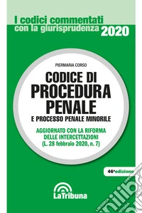 Codice di procedura penale e processo penale minorile