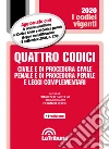 Quattro codici. Civile e di procedura civile, penale e di procedura penale e leggi complementari libro