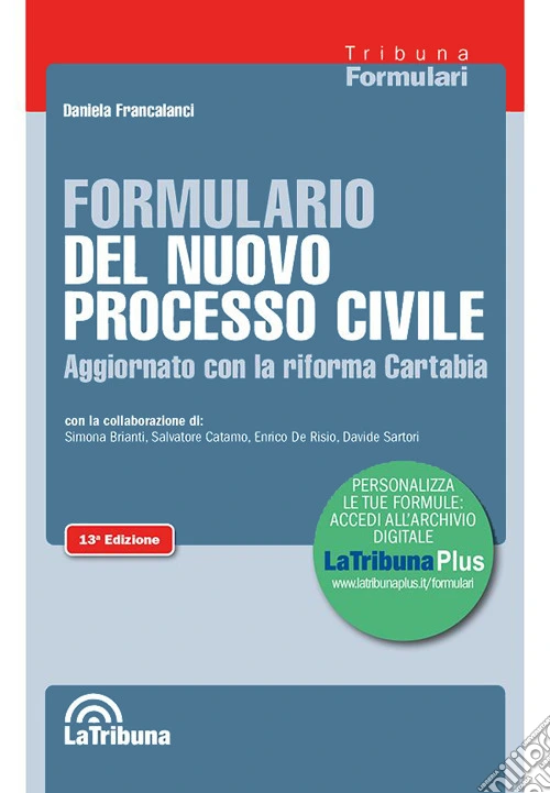 Formulario del nuovo processo civile