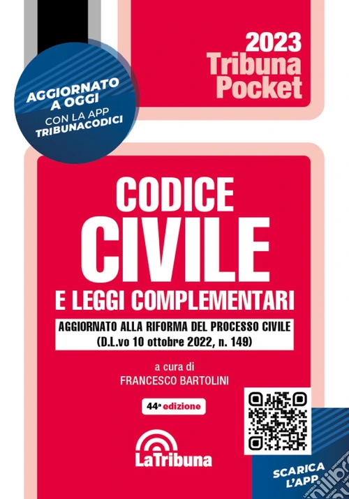 Codice civile e leggi complementari. Con App Tribunacodici