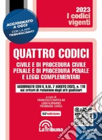 Quattro codici. Civile e di procedura civile, penale e di procedura penale e leggi complementari libro