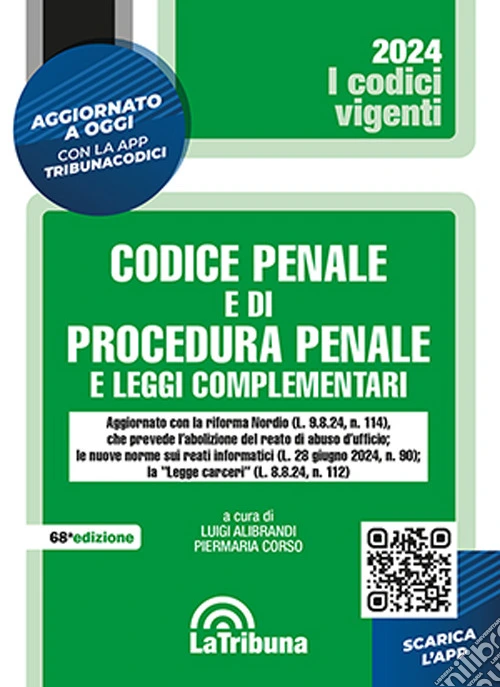 Codice penale e di procedura penale e leggi complementari