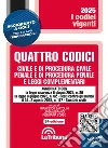 Quattro codici. Civile e di procedura civile, penale e di procedura penale e leggi complementari. Con App Tribunacodici libro