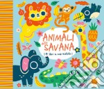 Animali della savana. 4 libri in una scatola. Ediz. a colori libro