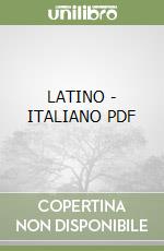 LATINO - ITALIANO  PDF libro