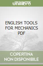 ENGLISH TOOLS FOR MECHANICS PDF libro