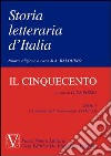 Storia letteraria d'Italia. Il Cinquecento libro