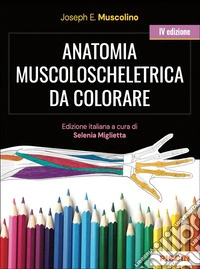 Anatomia muscoloscheletrica da colorare libro