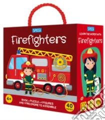 Firefighters. Q-box. Ediz. a colori. Con 4 figures. Con fire engine to assemble. Con puzzle