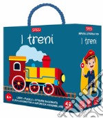 I treni. Q-box. Ediz. illustrata. Con puzzle da 40 pezzi. Con 3 sagome libro