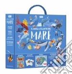 Il mega atlante del mare. Ediz. a colori. Con 20 formine. Con puzzle. Con 40 Carte libro