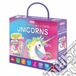 Unicorns. My first activities arts & crafts. Ediz. a colori. Con 200 decals. Con 4 scenes to complete. Con special tracing pen. Con 100 stickers libro