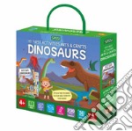 Dinosaurs. My first activities arts & crafts. Ediz. a colori. Con 200 decals. Con 4 scenes. Con 50 stickers libro