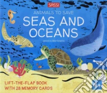 Seas and oceans. Animals to save. Con 28 Memory cards