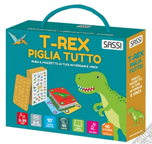 T-rex piglia tutto. Ediz. a colori. Con 40 stickers. Con 44 Carte