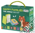 The jungle. Happy families. Valigetta con carte e stickers. Ediz. a colori. Con 44 Carte. Con 40 Adesivi libro