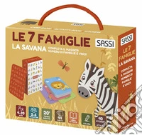 La savana. Le 7 famiglie. Valigetta con carte e stickers. Ediz. a colori. Con 44 Carte. Con 40 Adesivi