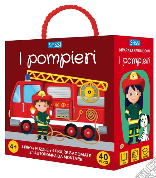 I pompieri. Q-box. Ediz. a colori. Con autopompa da montare. Con 4 figure sagomate. Con puzzle