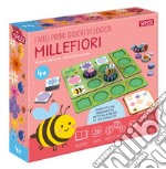 Millefiori. I miei primi giochi di logica. Ediz. a colori. Con griglia espandibile. Con 15 pezzi di legno. Con 42 tessere. Con 20 Carte libro