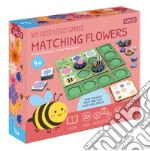 Matching flowers. My first logic games. Ediz. a colori. Con griglia espandibile. Con 15 pezzi di legno. Con 42 tessere. Con 20 Carte libro