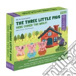 The three little pigs. Here comes the wolf! My first board games. Con gadget libro