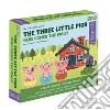The three little pigs. Here comes the wolf! My first board games. Con gadget libro