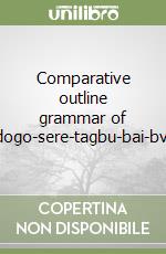 Comparative outline grammar of ndogo-sere-tagbu-bai-bviri libro