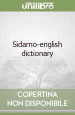 Sidamo-english dictionary libro