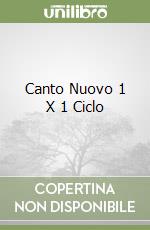 Canto Nuovo 1 X 1 Ciclo libro