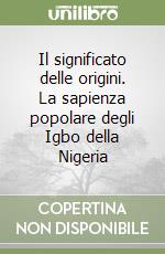 Il significato delle origini. La sapienza popolare degli Igbo della Nigeria libro