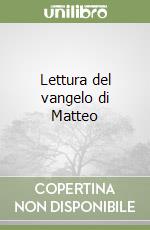 Lettura del vangelo di Matteo libro