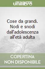 Cose da grandi. Nodi e snodi dall'adolescenza all'età adulta libro