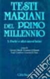 Testi mariani del primo millennio. Vol. 3: Padri e altri autori latini libro