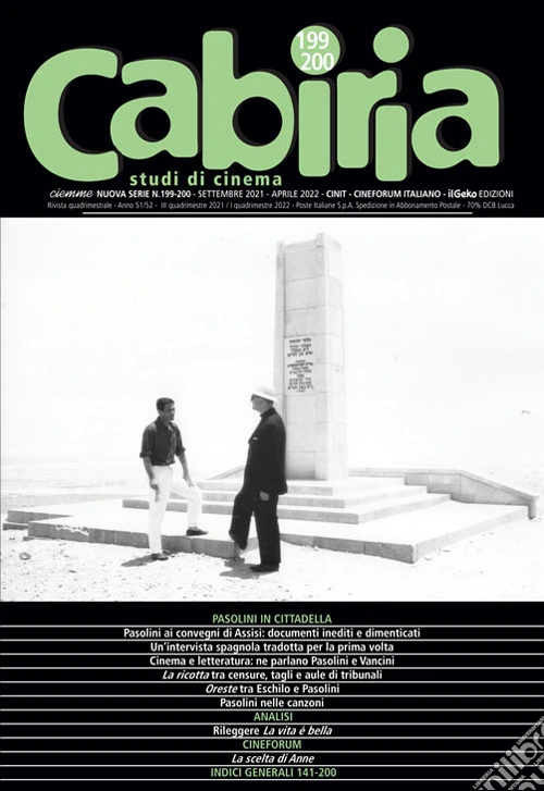 Cabiria. Studi di cinema. Vol. 199-200