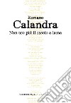 Non uso più il rasoio a lama libro di Calandra Romano