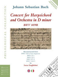Concert for harpsichord and orchestra in D minor. Partitura libro