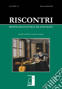 Riscontri. Rivista di cultura e di attualità (2020). Vol. 1: Gennaio-Aprile libro
