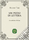 Un pezzo di lettera libro