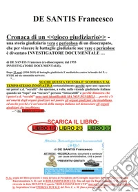 Cronaca di un «gioco giudiziario». Vol. 1