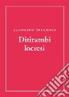 Ditirambi locresi libro