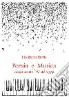 Poesia e musica dagli anni 70 ad oggi libro